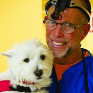 Doctor and Dog Headshot