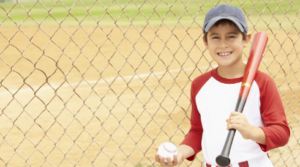 kid playing baseball