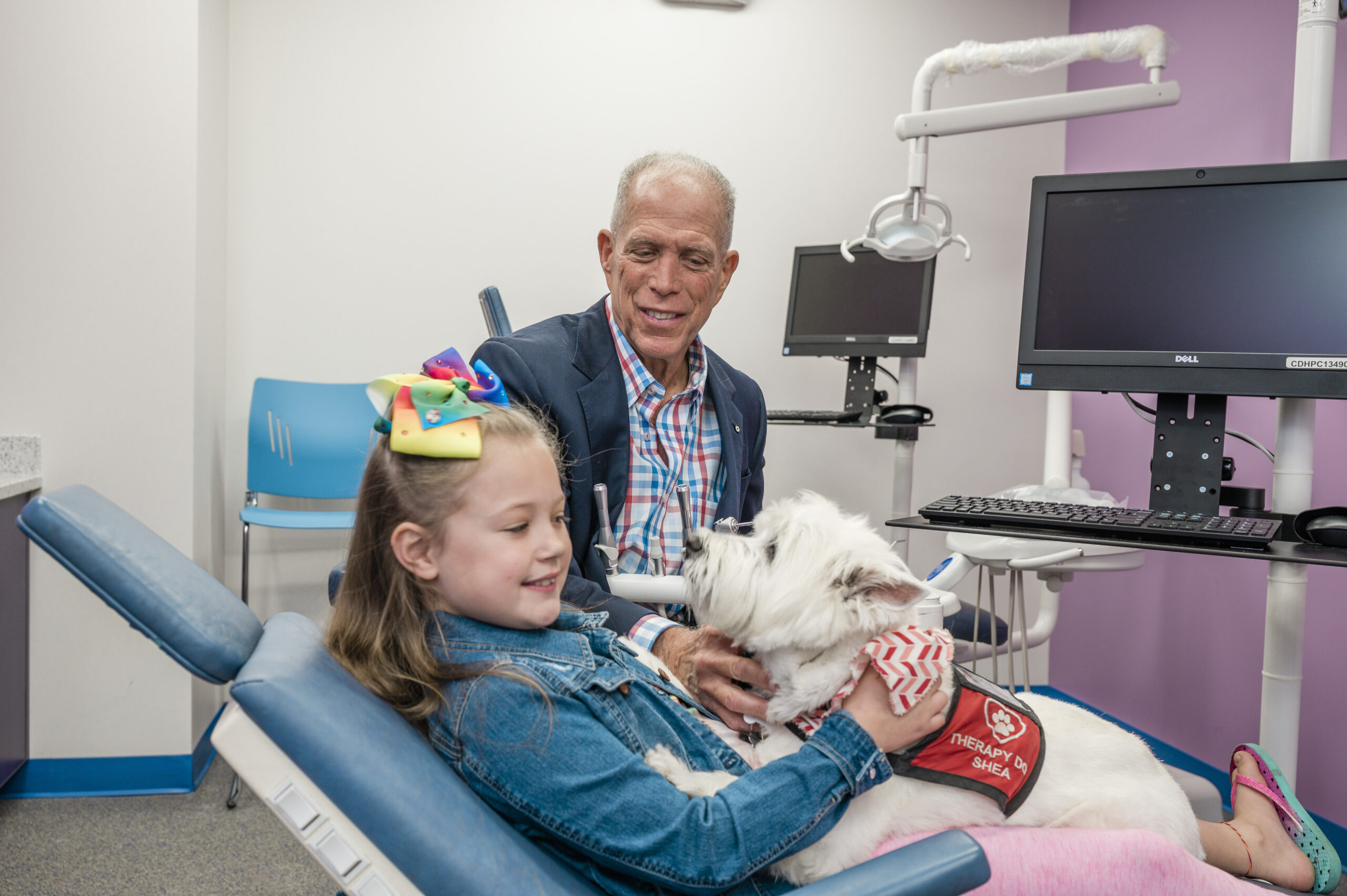 Dr. Donn Winokur with patient.