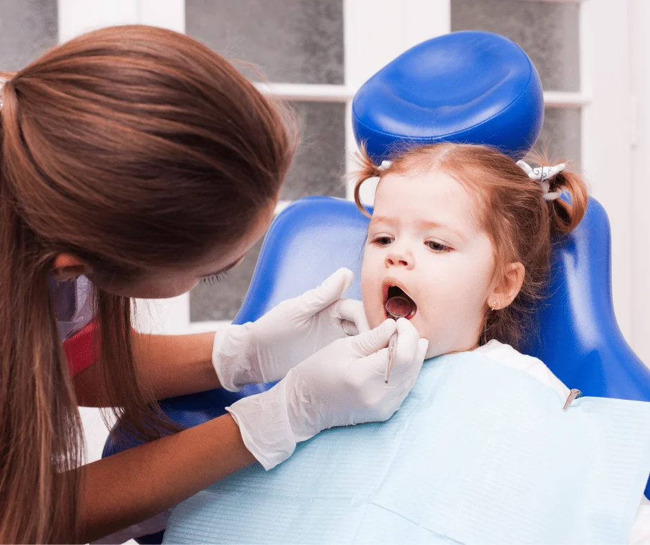 child at dentist office 